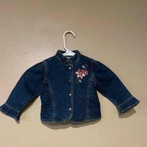 Disney Baby Jean Jacket Embroidered Minnie Mouse Girls 24 Months Infant